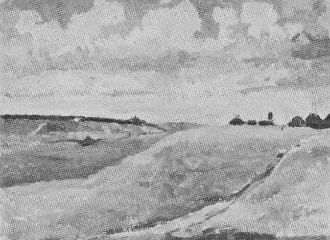 Paysage, champs - Kazimir Malevich