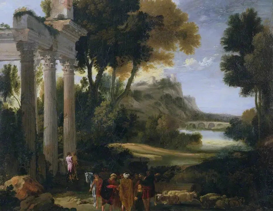 Paysage classique - Giovanni Paolo Panini image 1 reproduction d’œuvre d’art à l’huile