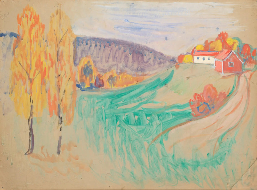 Paysage d'automne - Edvard Munch