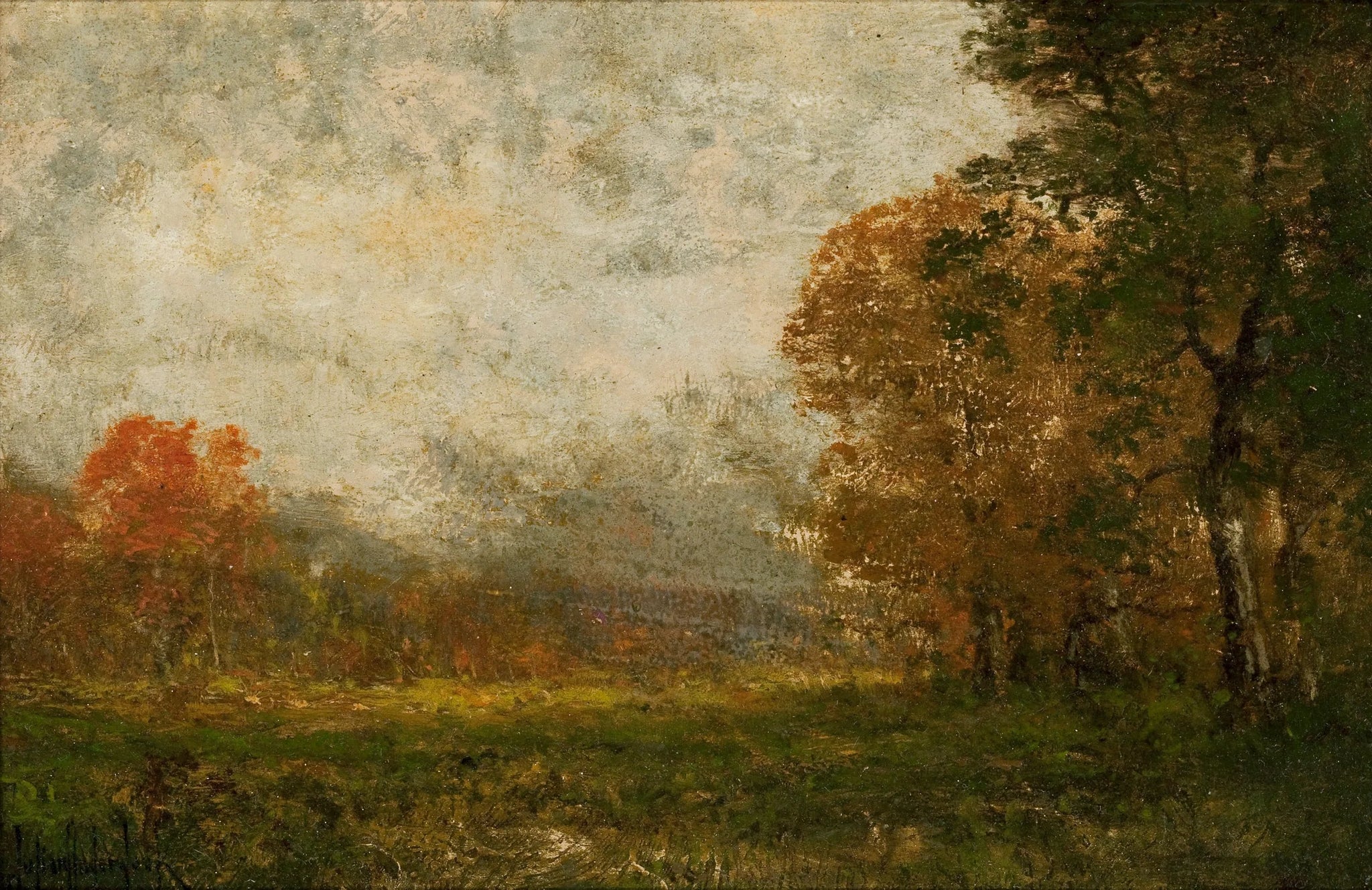 Paysage d'automne - Julian Onderdonk image 1 copie de tableau peinte à la main
