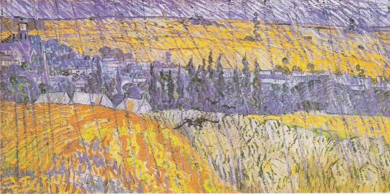 Paysage d'Auvers sous la pluie - Vincent van Gogh