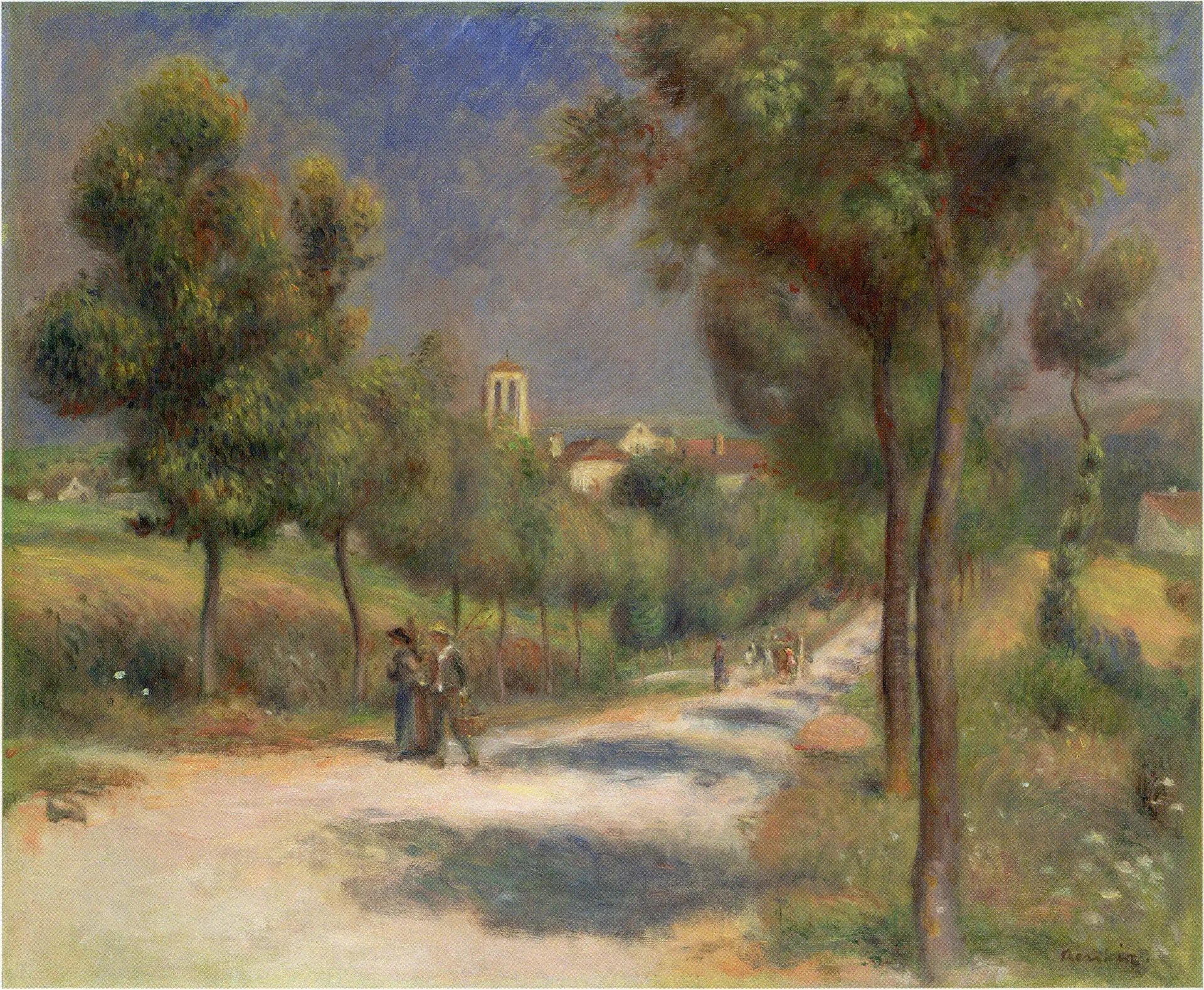 Paysage d'Essoyes, tôt le matin - Pierre-Auguste Renoir image 1 reproduction réalisée par Alpha Reproduction