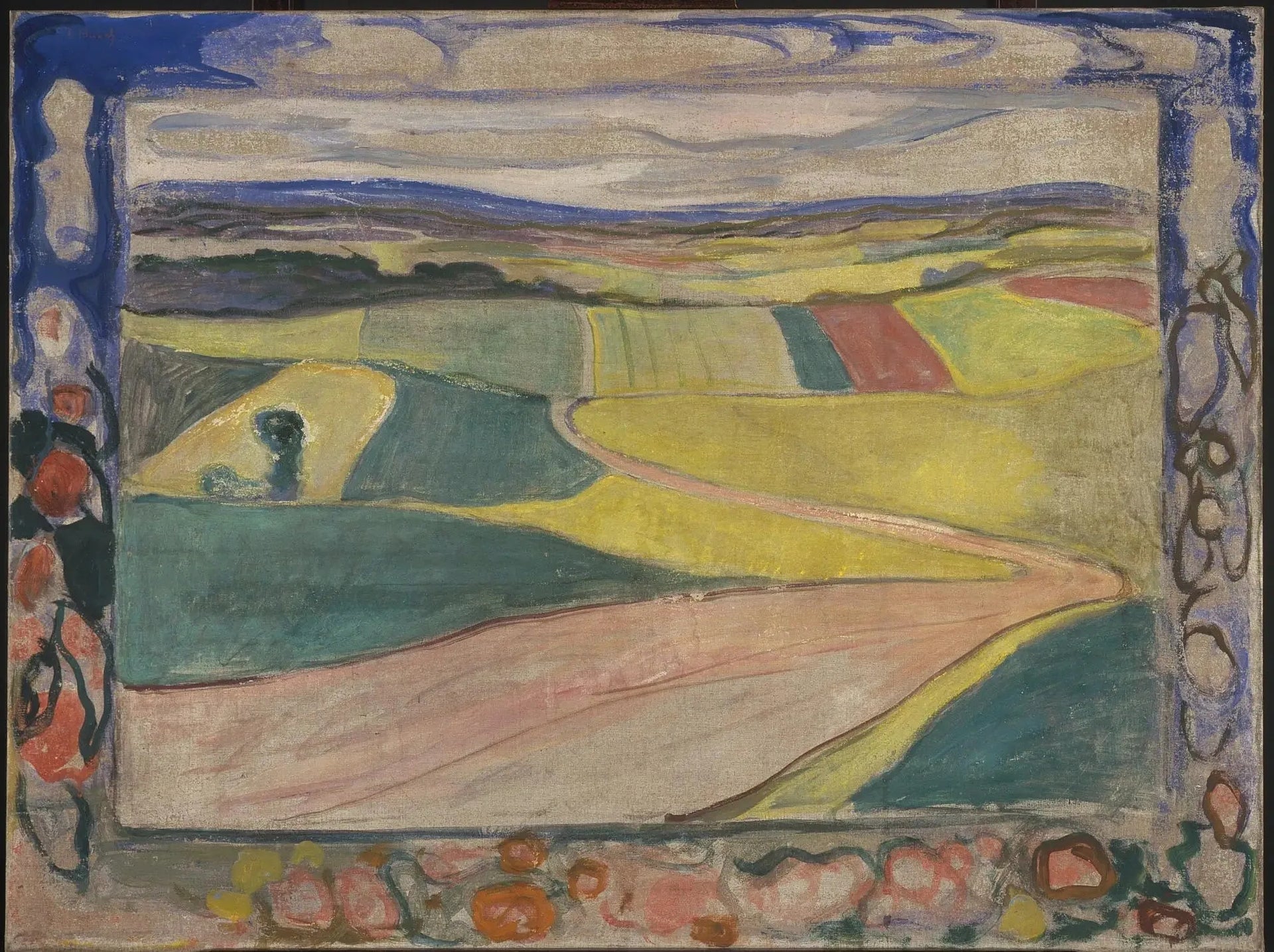 Paysage d'été - Edvard Munch image 1 reproduction artisanale de tableau