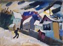 Paysage d'hiver (1910) - Vassily Kandinsky image 1 reproduction artisanale de tableau