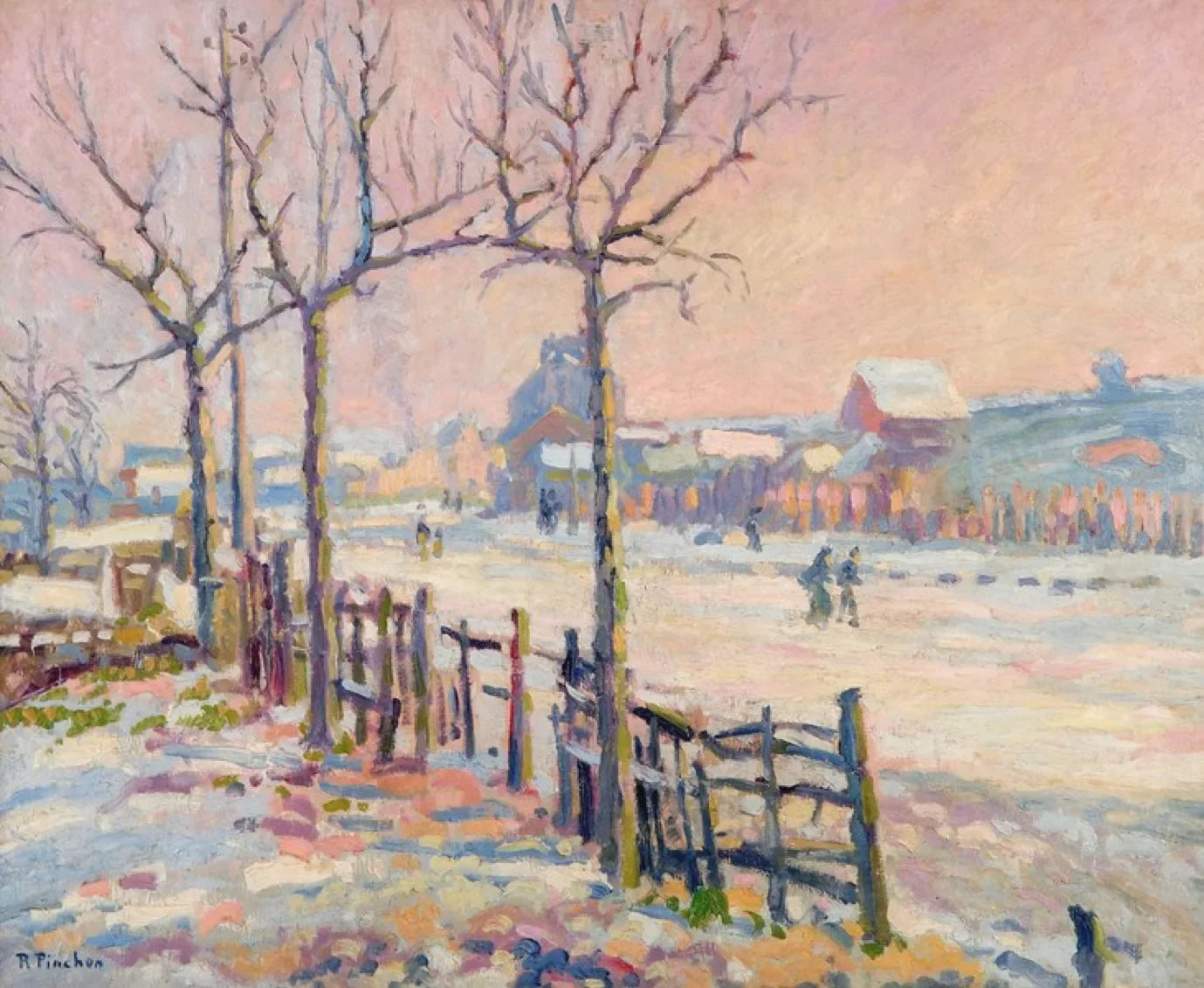 Paysage d'hiver - Robert Antoine Pinchon image 1 reproduction de peinture à l’huile