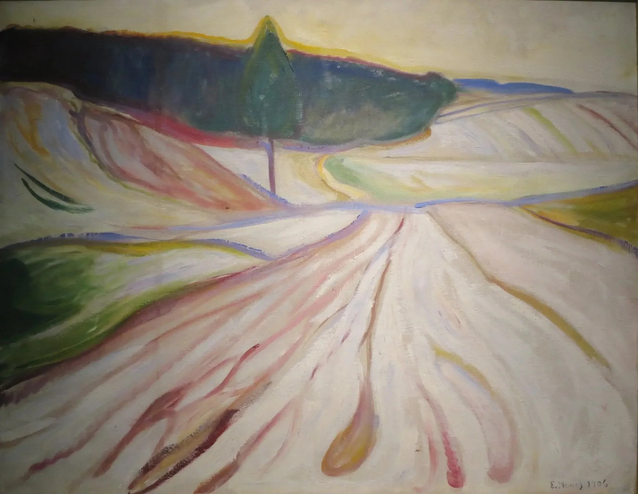 Paysage d'hiver, Thuringe - Edvard Munch image 1 copie de tableau peinte à la main