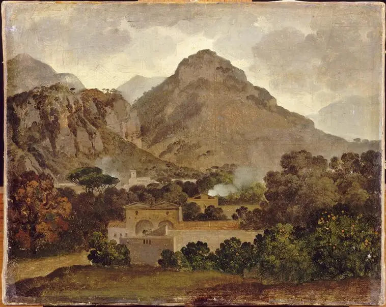 Paysage d'Italie - Anne-Louis Girodet image 1 reproduction artisanale de tableau