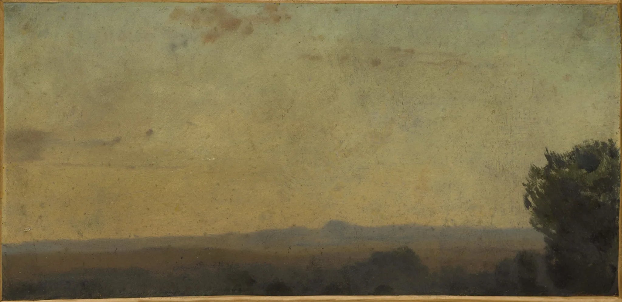 Paysage d'Italie - Jean-Jacques Henner image 1 reproduction réalisée par Alpha Reproduction