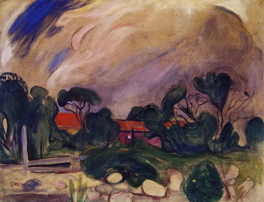 Paysage d'orage - Edvard Munch