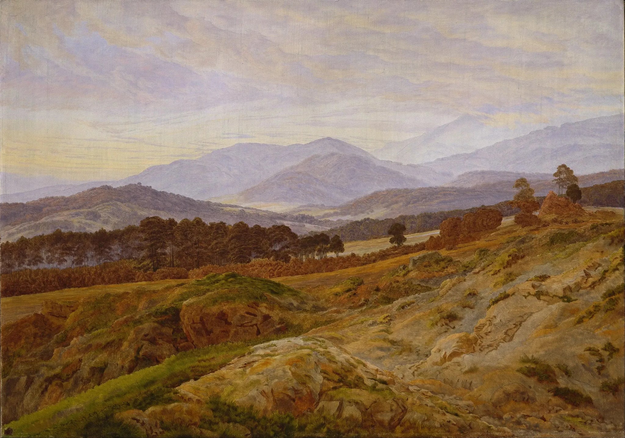 Paysage dans le massif des Géants - Caspar David Friedrich image 1 tableau peint à l’huile sur toile