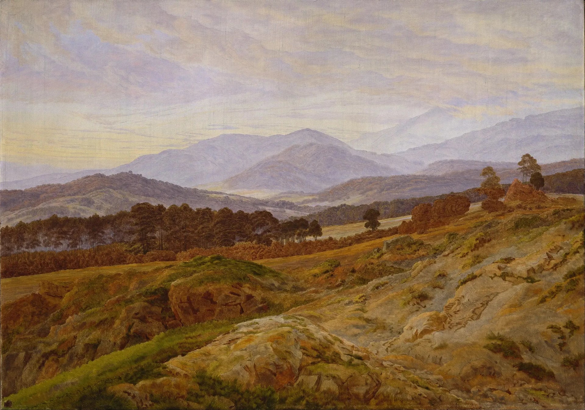 Paysage dans le massif des Géants - Caspar David Friedrich image 1 tableau peint à l’huile sur toile