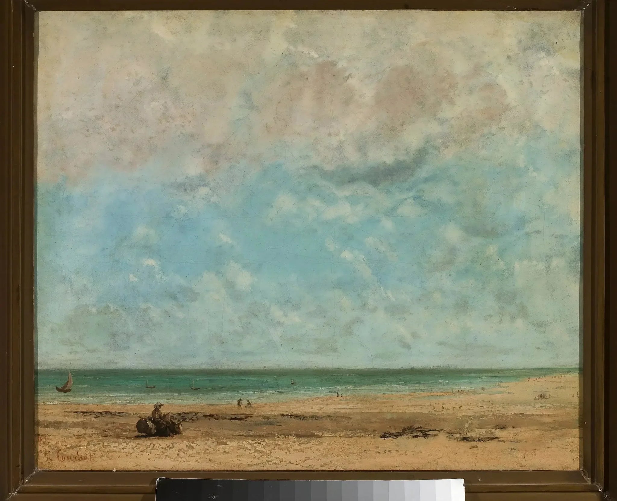Paysage de bord de mer - Gustave Courbet image 1 reproduction artisanale de tableau