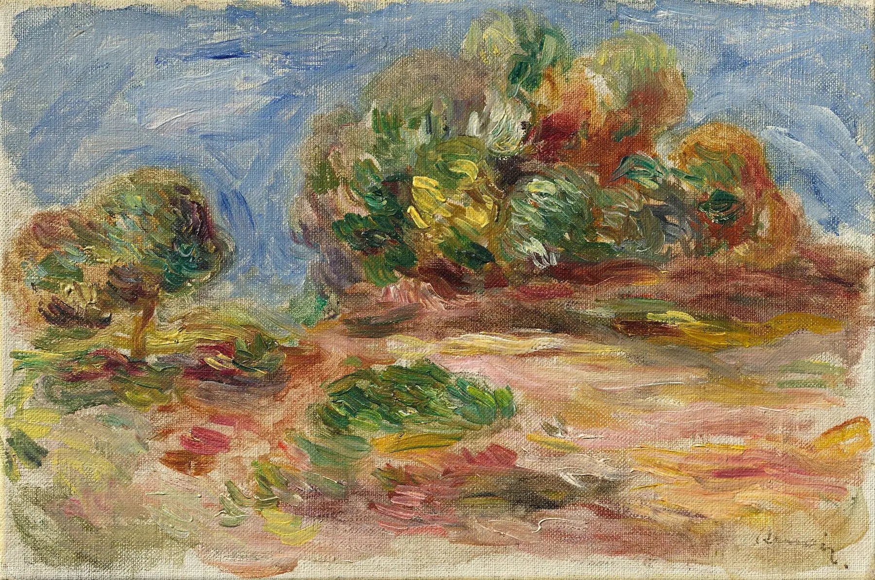 Paysage de Cagnes - Pierre-Auguste Renoir image 1 reproduction artisanale de tableau