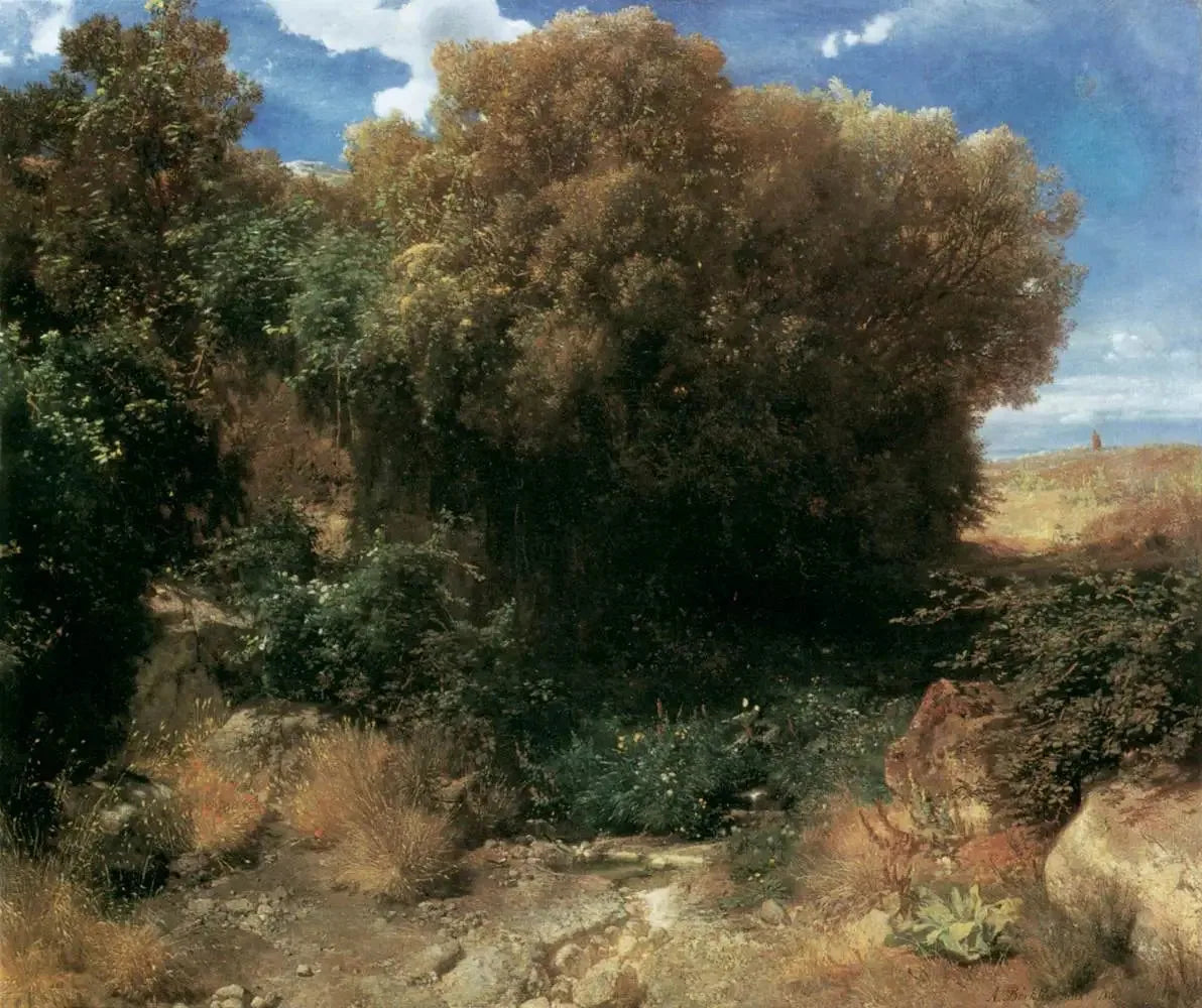 Paysage de campagne - Arnold Böcklin image 1 copie peinte à la main à l’huile