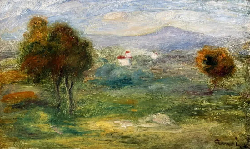 Paysage de Cros-de-Cagnes. - Pierre-Auguste Renoir