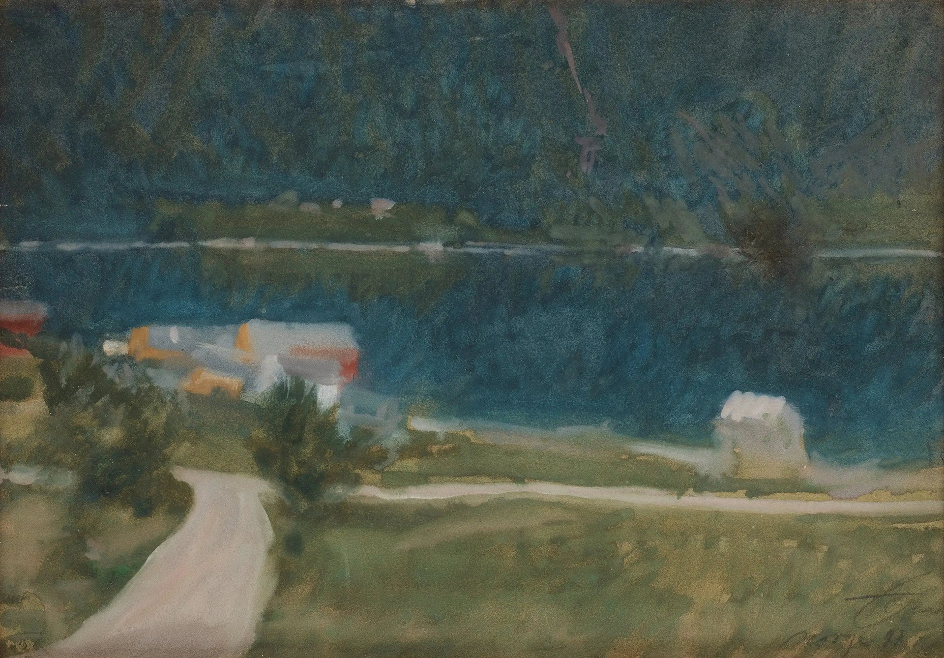 Paysage de fjord - Anders Zorn image 1 reproduction de peinture à l’huile