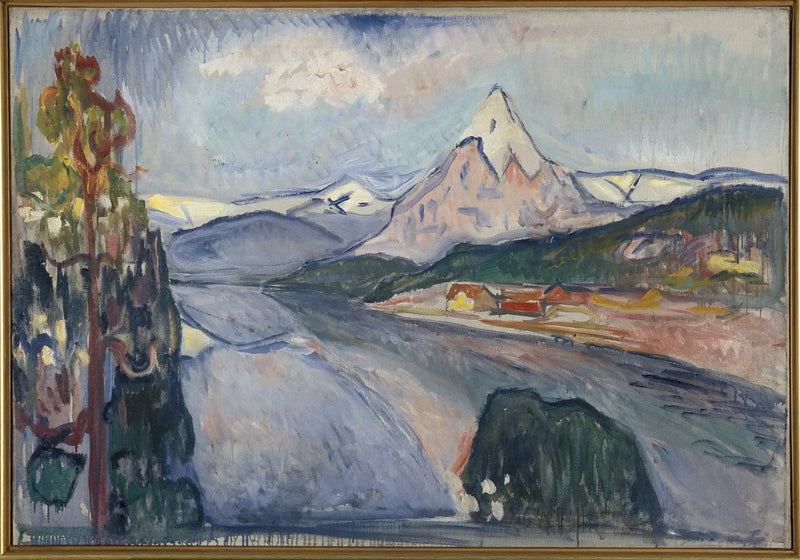 Paysage de fjord. Esquisse pour « Les Revenants » d'Henrik Ibsen - Edvard Munch