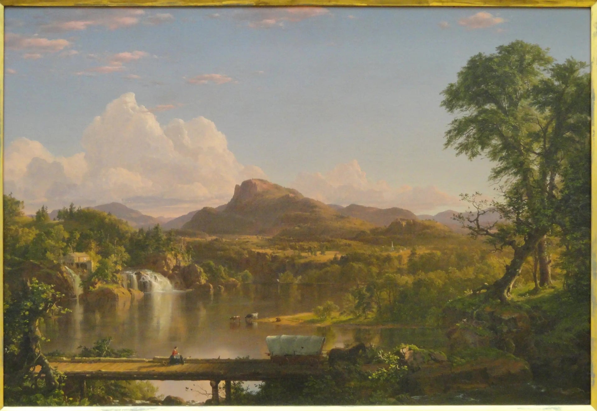 Paysage de la Nouvelle-Angleterre - Frederic Edwin Church image 1 copie de tableau peinte à la main