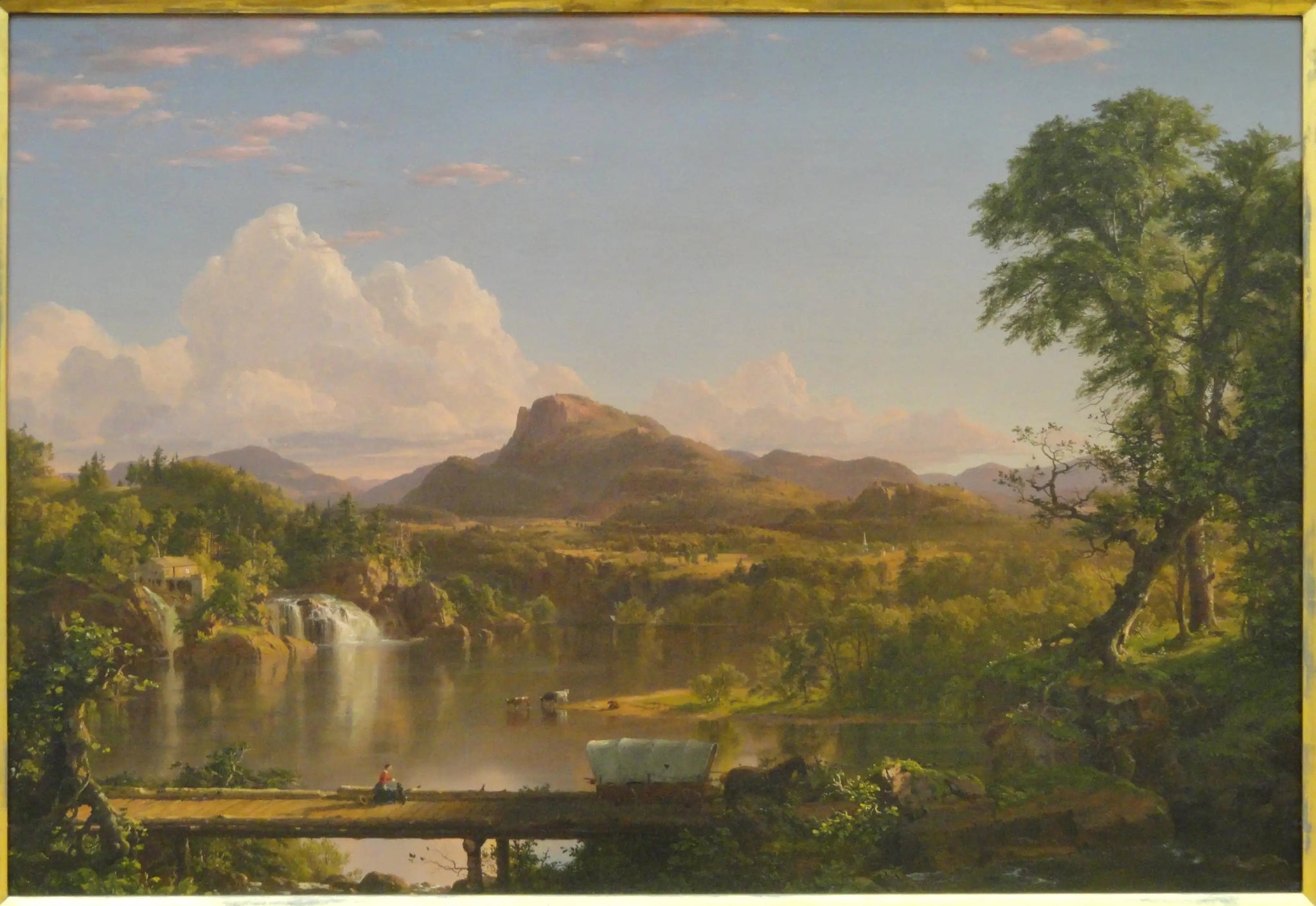 Paysage de la Nouvelle-Angleterre - Frederic Edwin Church image 1 copie de tableau peinte à la main
