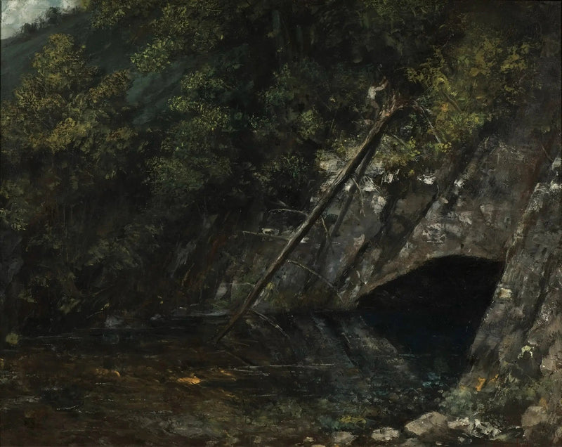 Paysage de La Source Bleue - Gustave Courbet