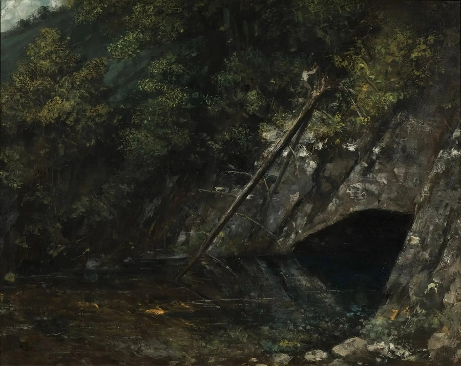 Paysage de La Source Bleue - Gustave Courbet