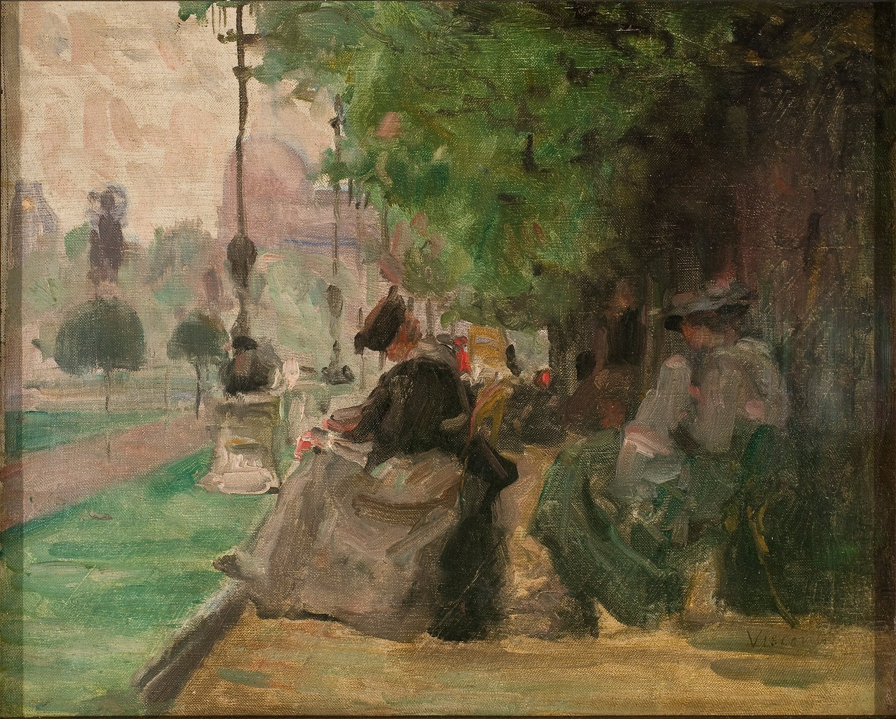 Paysage de Luxembourg - Eliseu Visconti image 1 reproduction artisanale de tableau