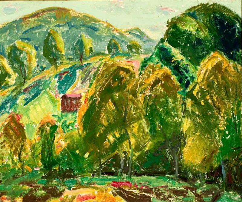 Paysage de Marlboro (Maison dans les collines) - Alfred Henry Maurer image 1 reproduction artisanale de tableau