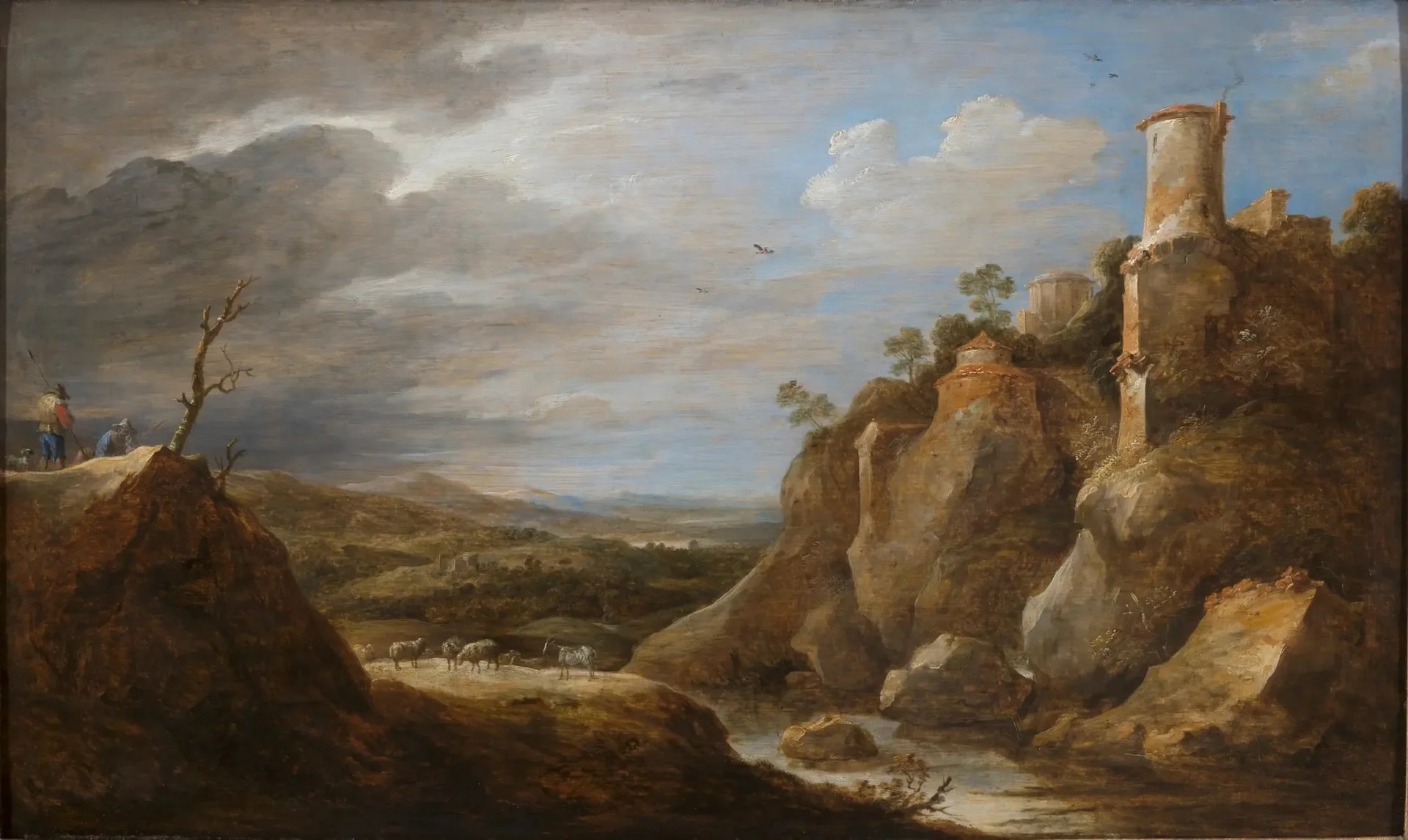 paysage de montagne - David Teniers le Jeune image 1 copie de tableau peinte à la main