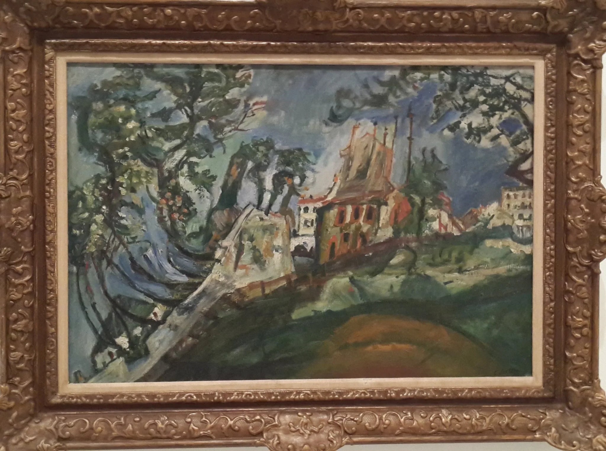 Paysage de Montmartre - Chaïm Soutine image 1 copie peinte à la main à l’huile