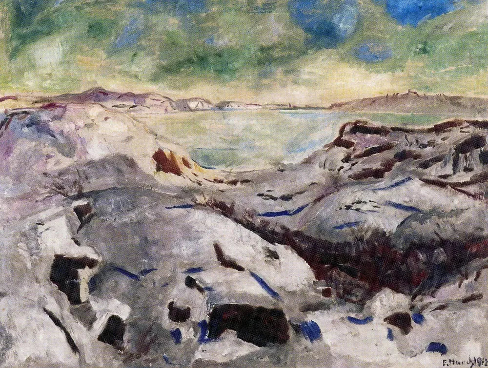 Paysage de neige à Kragerø - Edvard Munch image 1 reproduction de peinture à l’huile