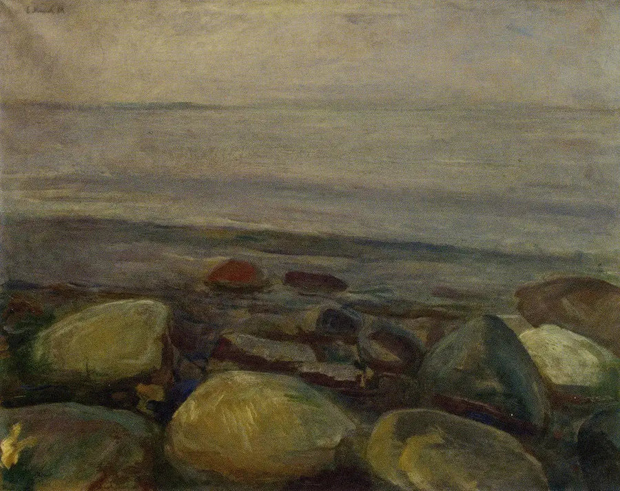 Paysage de plage à Åsgårdstrand - Edvard Munch