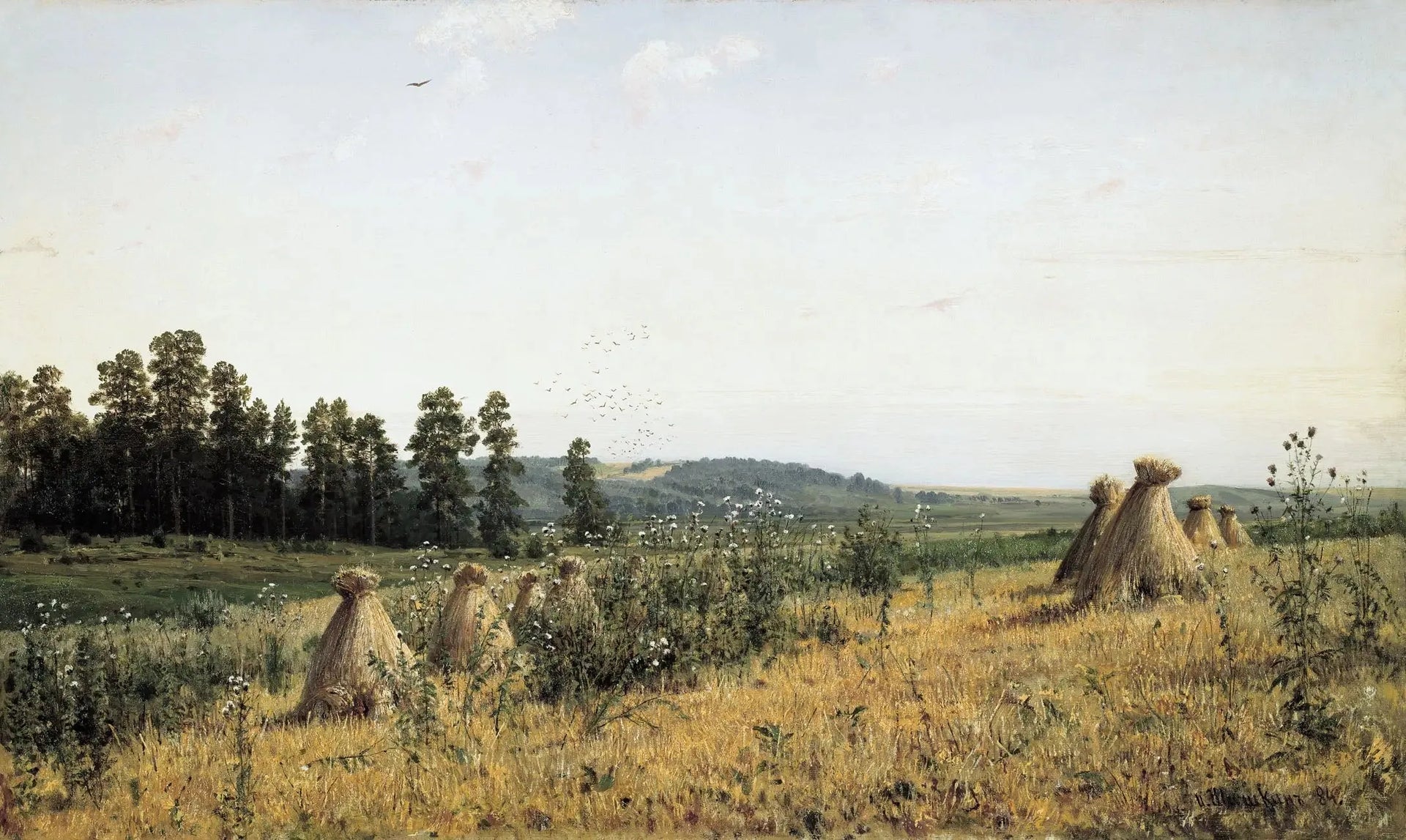 Paysage de Polésie - Ivan Chichkine image 1 copie peinte à la main à l’huile