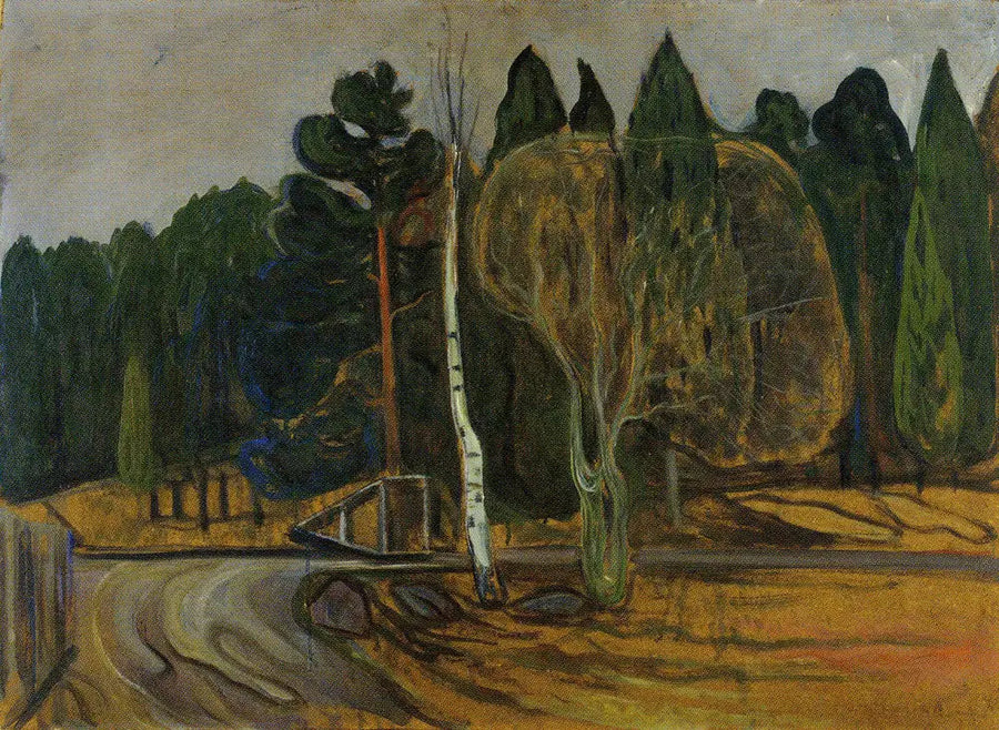 Paysage de printemps à la déneigeuse - Edvard Munch