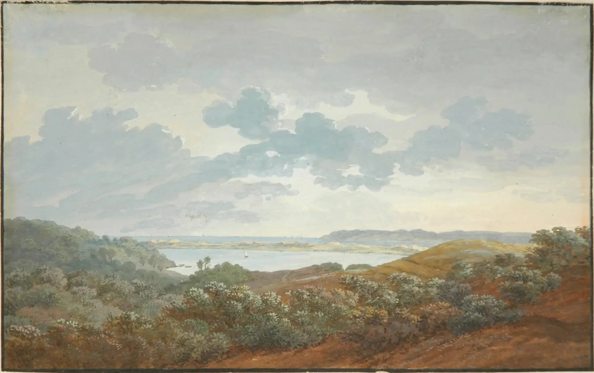 Paysage de Rügen avec baie - Caspar David Friedrich image 1 tableau peint à l’huile sur toile
