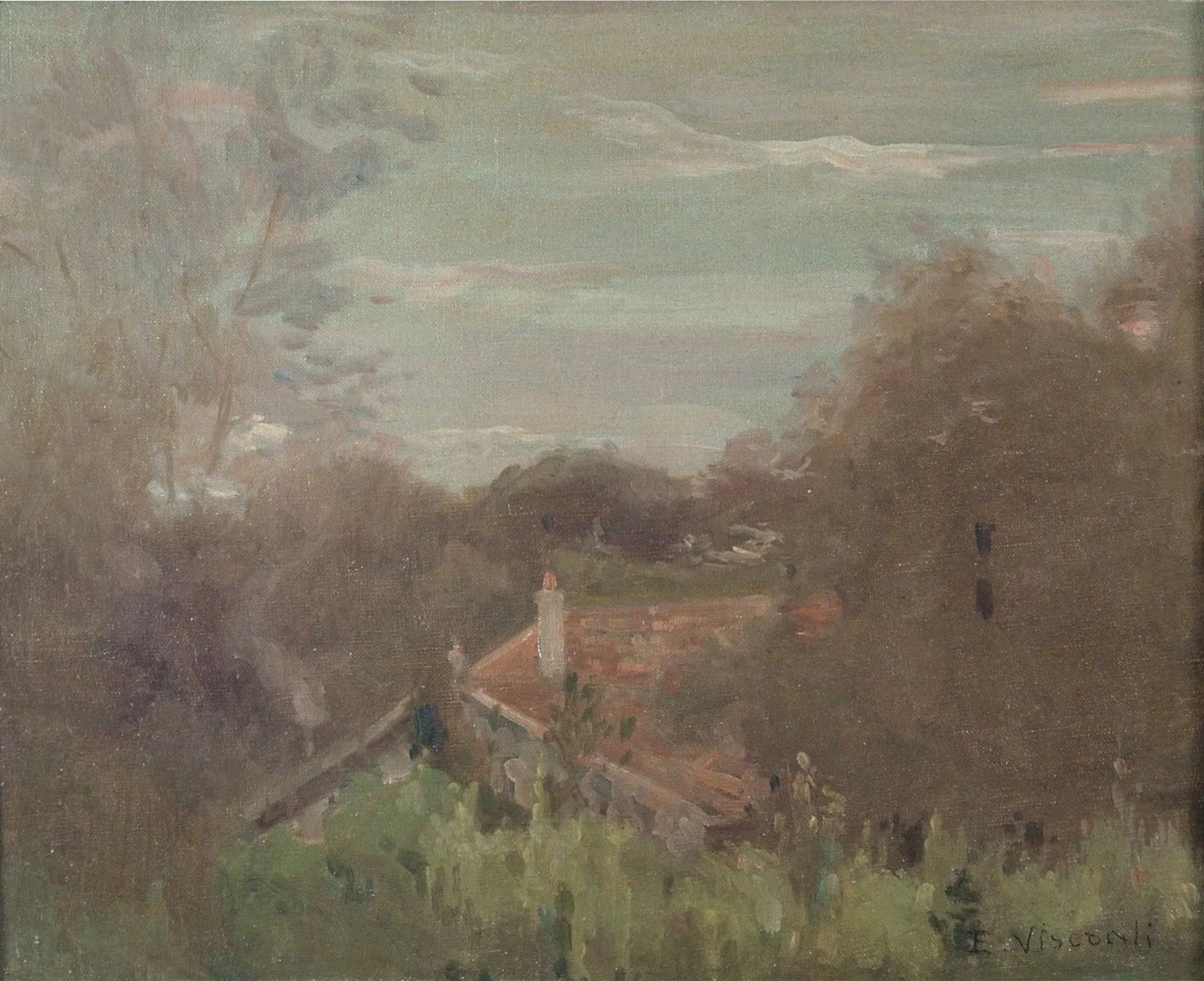 Paysage de Saint Hubert - Eliseu Visconti image 1 tableau peint à l’huile sur toile