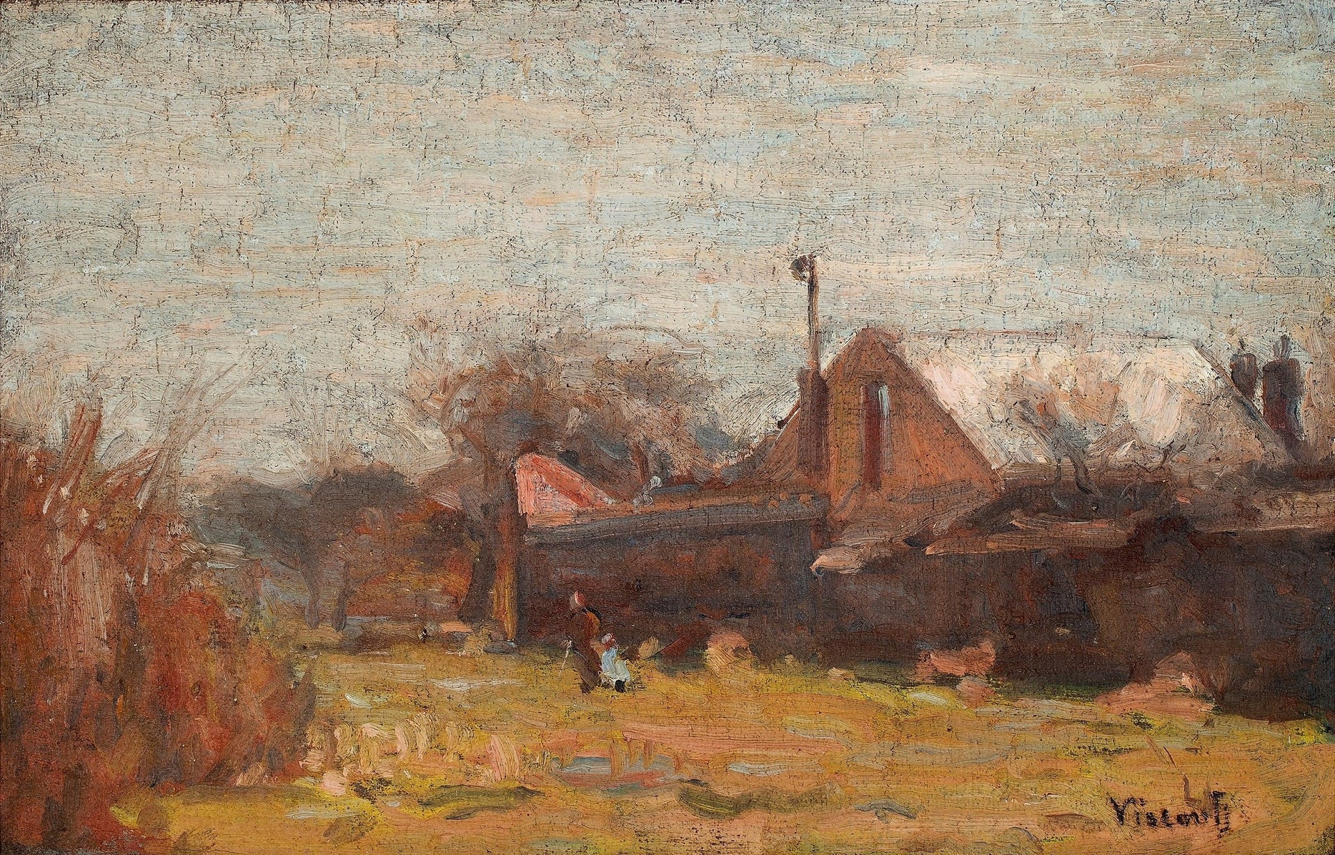 Paysage de Saint Hubert - Eliseu Visconti image 1 reproduction réalisée par Alpha Reproduction