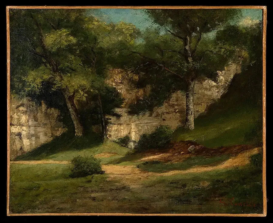 Paysage de Saintonge - Gustave Courbet image 1 reproduction de peinture à l’huile
