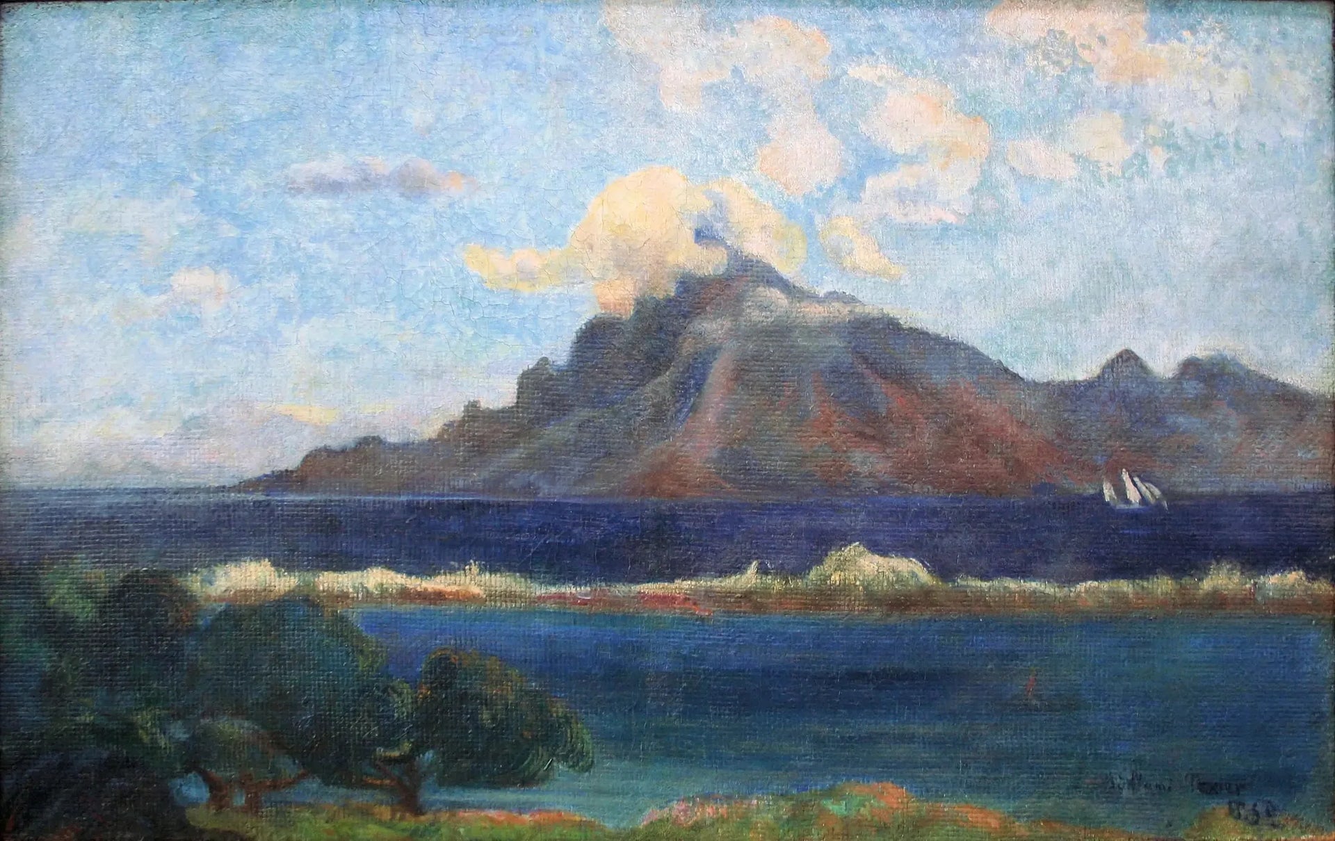Paysage de Te Vaa - Paul Gauguin image 1 copie de tableau peinte à la main