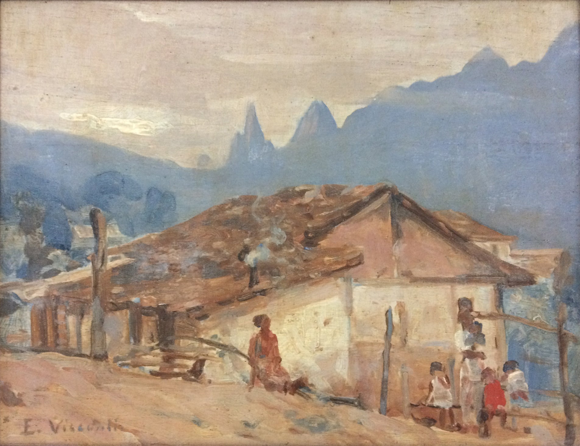 Paysage de Teresópolis - Eliseu Visconti image 1 tableau peint à l’huile sur toile