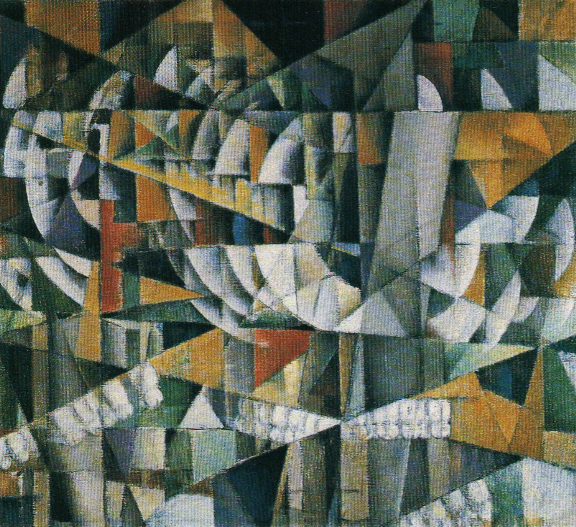 Paysage défilant à toute vitesse - Ivan Kliun image 1 reproduction artisanale de tableau