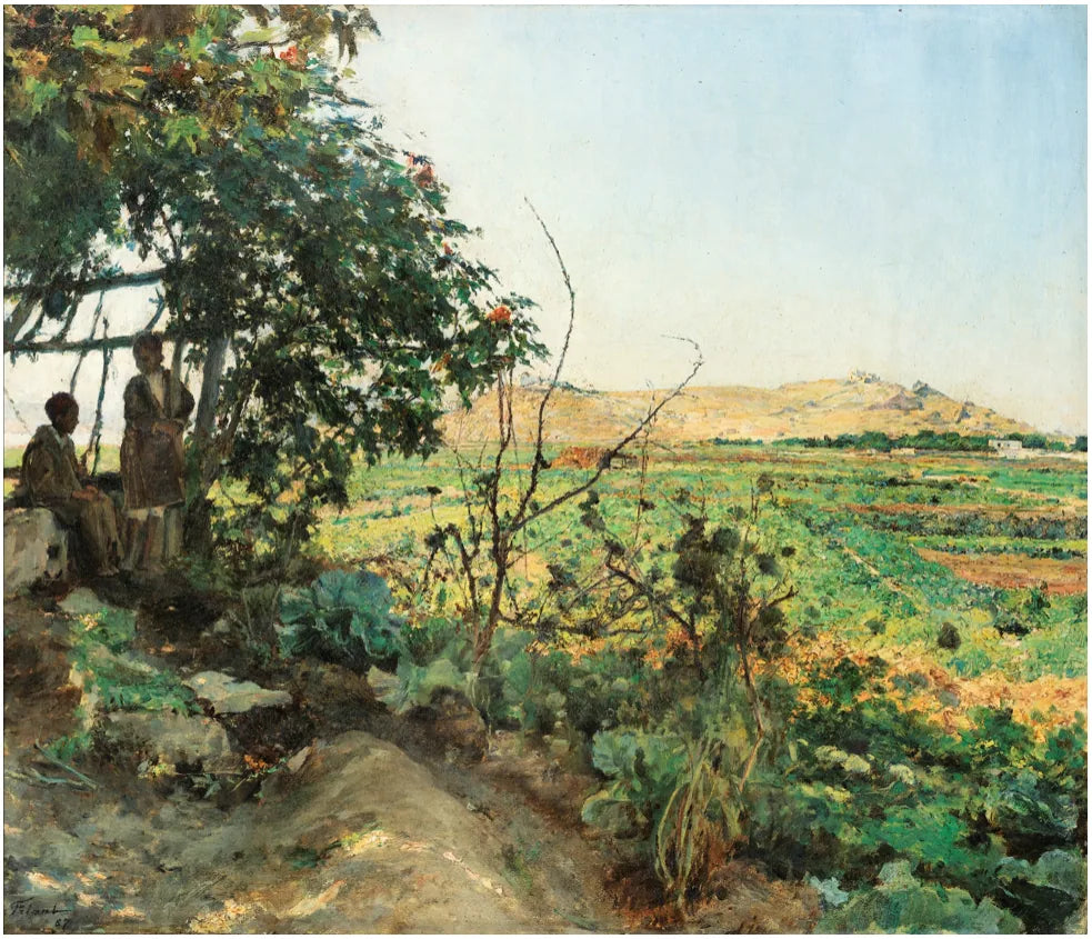 Paysage des abords de Tunis - Émile Friant image 1 tableau peint à l’huile sur toile
