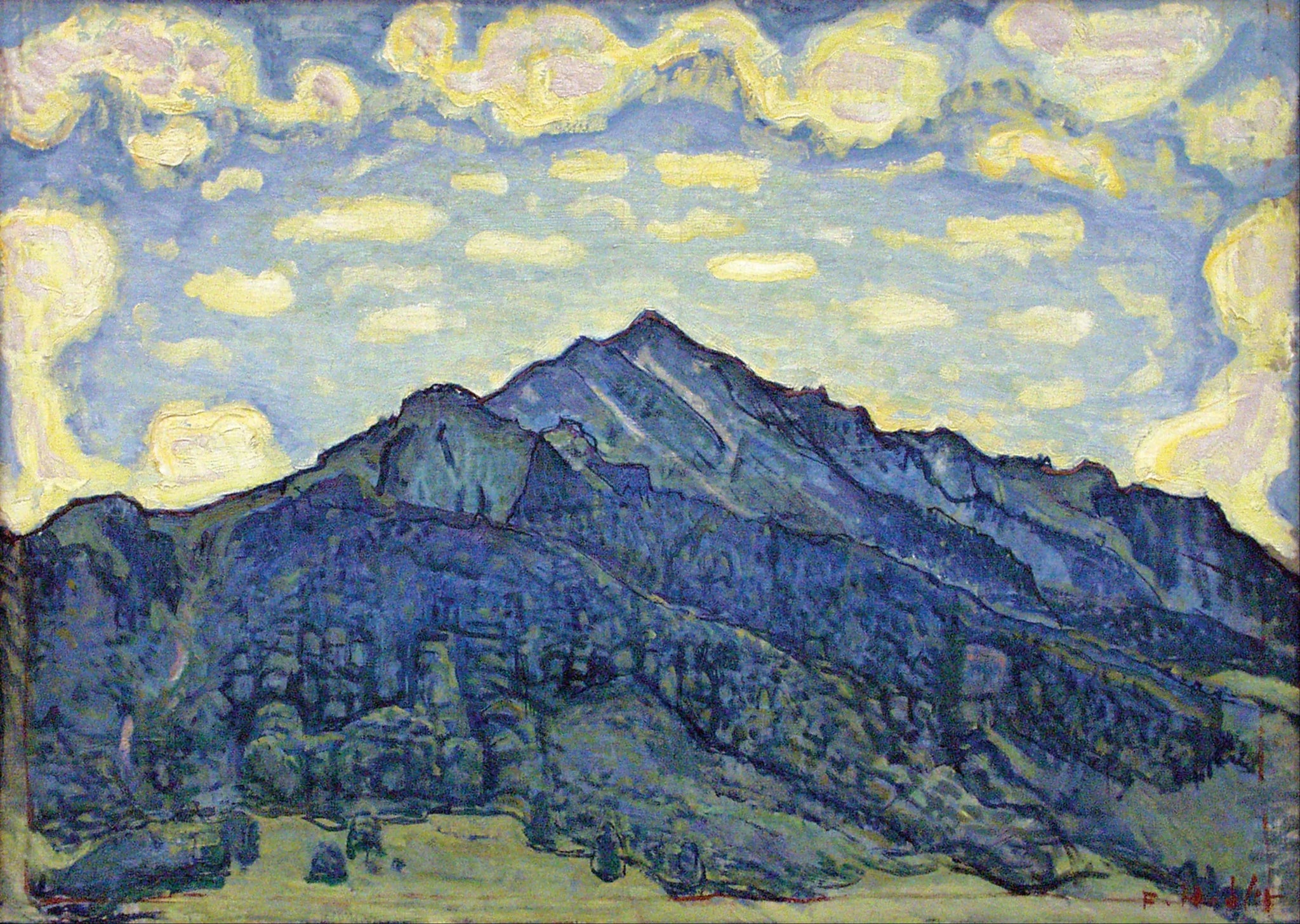 Paysage des Alpes suisses - Ferdinand Hodler image 1 tableau peint à l’huile sur toile