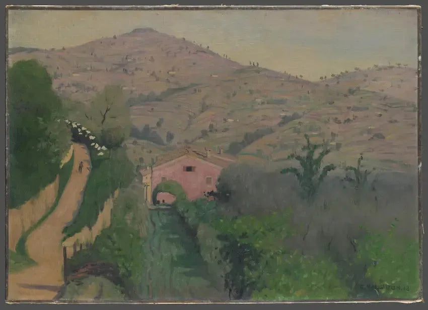 Paysage des environs de Pérouse - Félix Vallotton image 1 tableau peint à l’huile sur toile