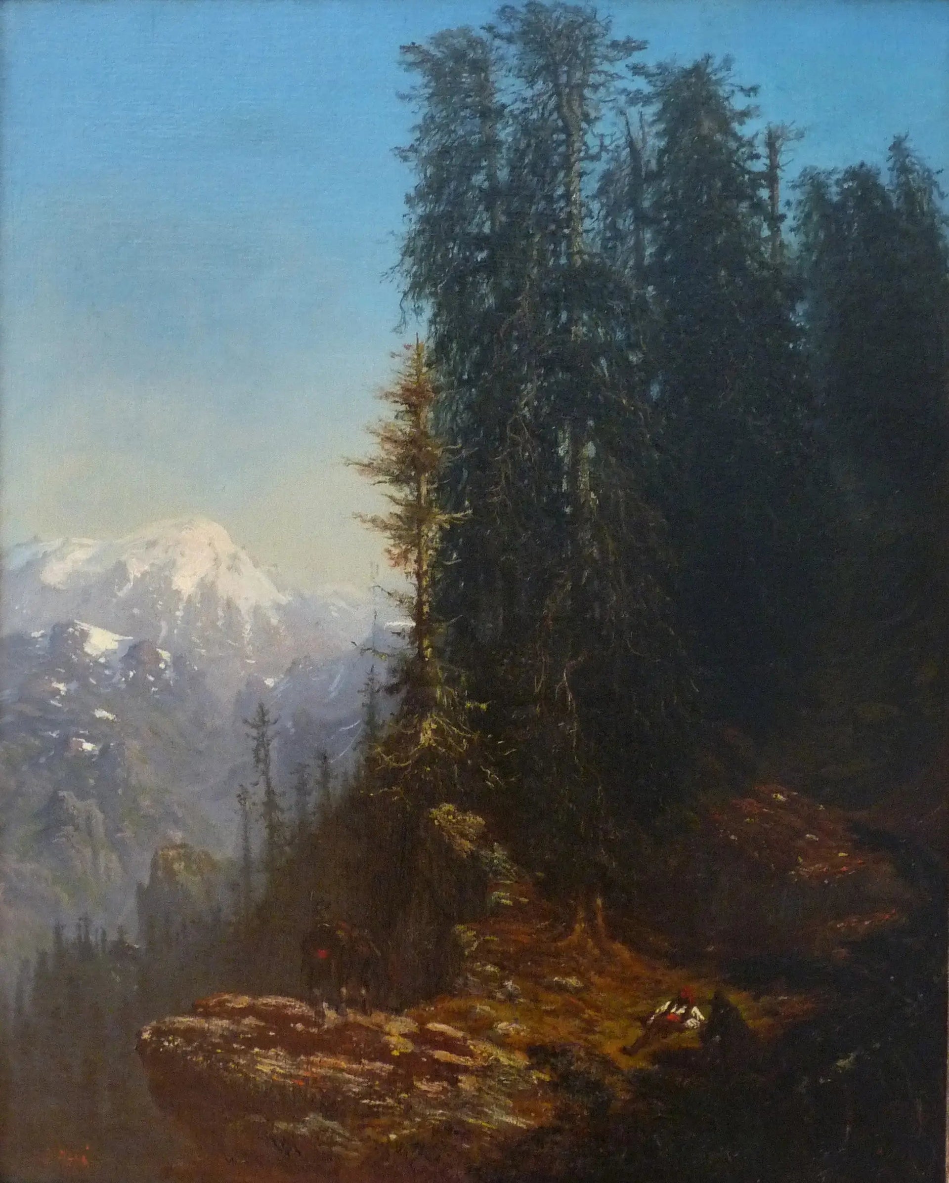 Paysage des Pyrénées - Gustave Doré image 1 copie peinte à la main à l’huile