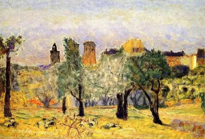 Paysage du Cannet - Pierre Bonnard image 1 copie de tableau peinte à la main