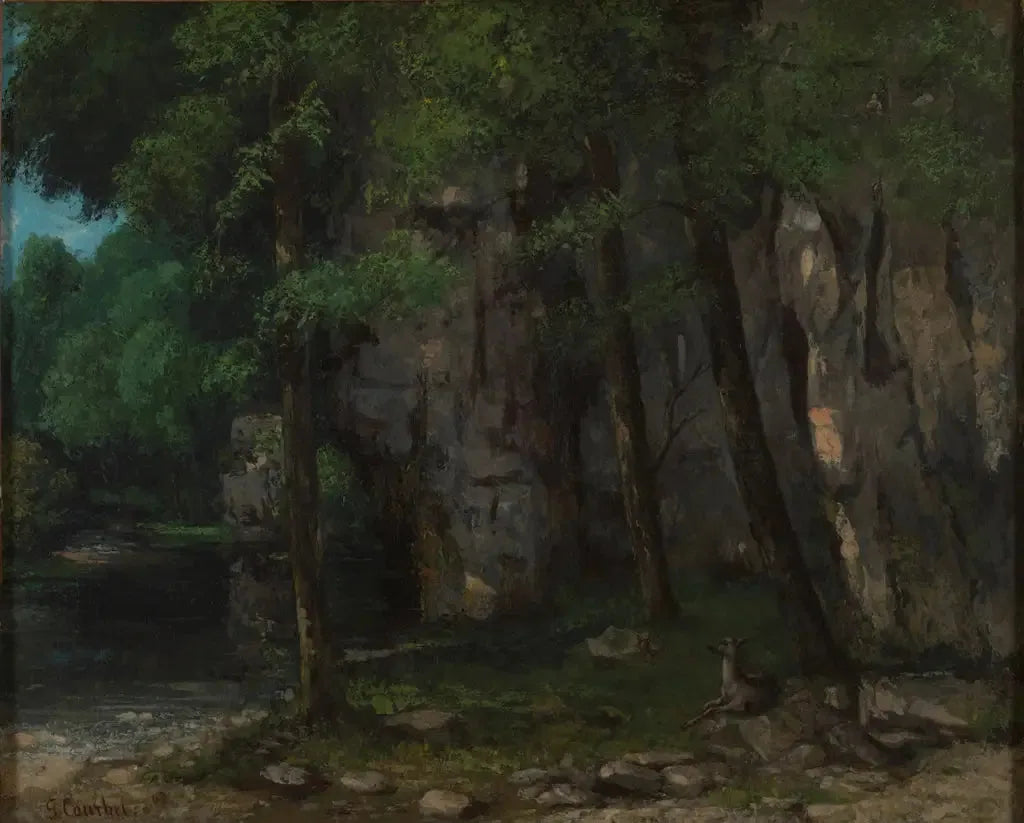 Paysage du Jura - Gustave Courbet image 1 copie de tableau peinte à la main