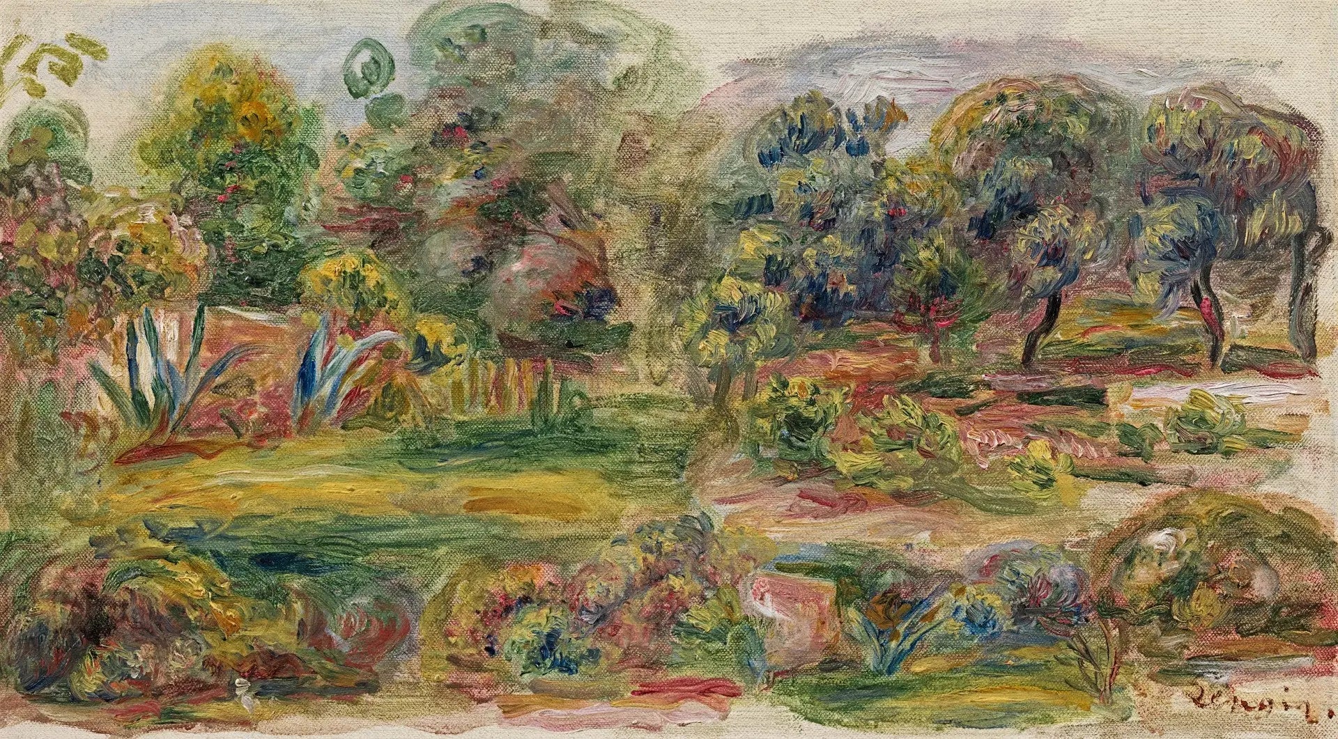 Paysage du Midi - Pierre-Auguste Renoir image 1 reproduction d’œuvre d’art à l’huile