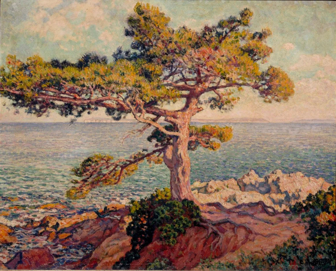 Paysage du Midi - Théo van Rysselberghe image 1 copie de tableau peinte à la main