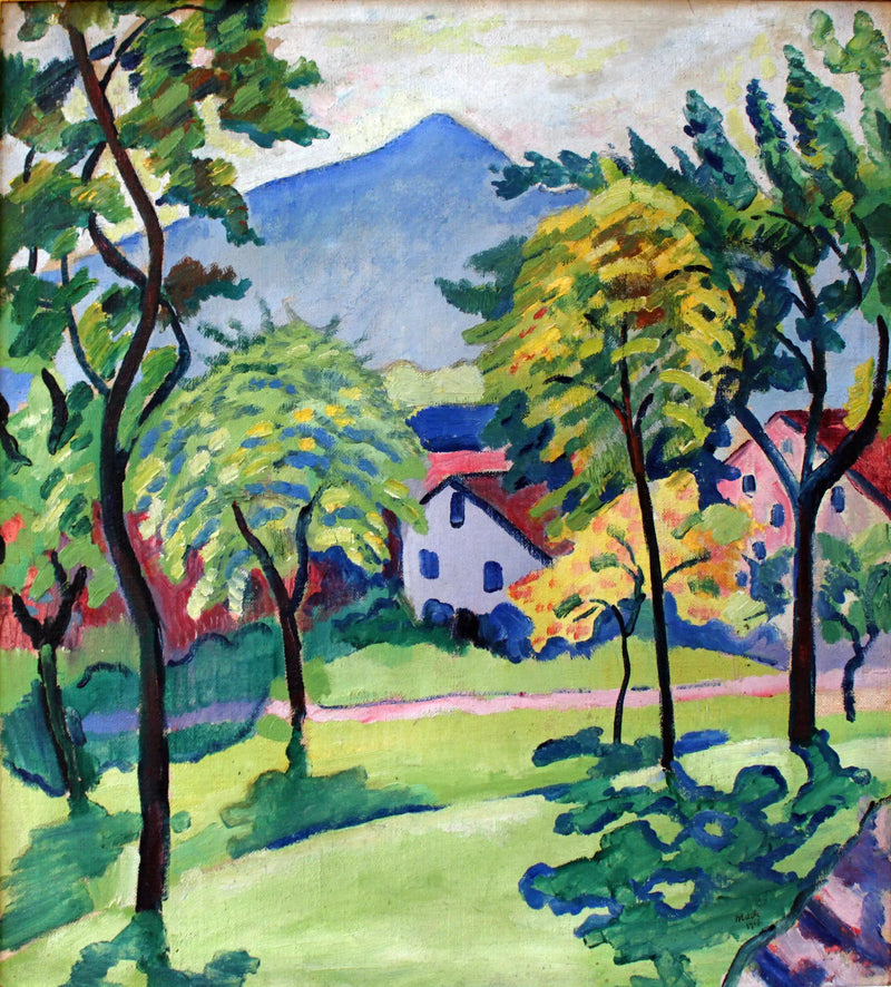 Paysage du Tegernsee - August Macke