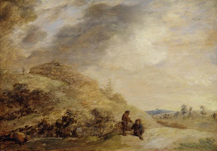 Paysage dunaire - Adriaen Brouwer image 1 reproduction artisanale de tableau